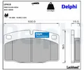 Delphi LP415 Bremsbelagsatz für Scheibenbremse Bremsbelagsatz