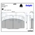 Bremsbelagsatz Scheibenbremse DELPHI LP415 für TR OPEL CC KADETT T85 ASCONA S83
