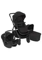 Graco Near2Me™ DLX 3in1 Kinderwagen-Set, inkl. Babywanne (0-9 kg) und Babyschale (40-75 cm), bis 22 kg, rückwärts, vorwärts, kompakt gefaltet, inkl. Adapter und Regenverdeck, schwarz, Midnight