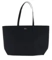LACOSTE Anna Zipped Shopping Bag Schultertasche Tasche Noir Farine schwarz