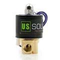 U.S. Solid 1/4" Magnetventil 12V DC Messing NC Stromlos Geschlossen