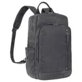 STILORD Johnson Lederrucksack Herren Business Vintage Rucksack für 13,3 Zoll MacBook Laptoprucksack Moderner Daypack für Uni Arbeit Office Echt Leder Farbe:Carbon - grau