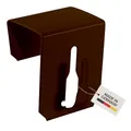dekohaken24.de 10x Fensterhaken Dekohaken Fensterklipp für Fensterdekoration wie Lichterketten, Weihnachtssterne, Lichtervorhänge, Osterdekoration, Fensterbilder uvm. (braun, Klemmbereich 15-20 mm)