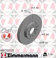 ZIMMERMANN 600.3221.20 Brake Disc for AUDI,AUDI (FAW),SEAT,SKODA,SKODA (SVW),VW,