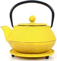 ECHTWERK Teeservice (4-tlg), 2 Personen, Gusseisen, Vintage-Design, 0,8 L, Gusseisen, abnehmbares Sieb
