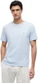 Tommy Hilfiger Herren T-Shirt Kurzarm Seasonal Solid Tee mit Rundhalsausschnitt, Blau (Breezy Blue), XXL