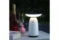 MARELIDA LED Außen-Tischleuchte LED Solar Tischleuchte weiß 3 Lichtstufen Tischlampe Dekoleuchte Außen, LED Classic, warmweiß (2100K bis 3000K)