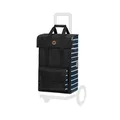 Andersen Einkaufstrolley Ersatztasche - 51 Liter - Seiten- & Fronttasche - Tragegriff - extra Innenfach - wasserabweisend - Reflektoren - faltbar - Jella blau