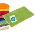 WohnDirect Badematte 50x80 cm Grün – Saugstarker Duschvorleger & Badvorleger – Weicher Hochflor Badezimmerteppich Rechteckig, Waschbar & Oeko-Tex (Versand aus DE)