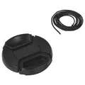 vhbw Objektivdeckel kompatibel mit Panasonic Lumix G Vario 14-42 mm 3.5-5.6 II Asph OIS Kamera - Kunststoff, Schwarz, 46mm