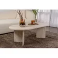 Skye Decor, Sable - Travertine, Couchtische, Travertin, 119 x 40 x 60 cm - Beige