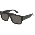 Gucci GG1460S Herren-Sonnenbrille Vollrand Eckig Recycled Acetat-Gestell, Schwarz