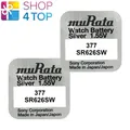 2 Murata 377 Sr626Sw BATTERIEN Silberoxid 1.55V Uhrenbatterie Ed 2026 Sony Neu