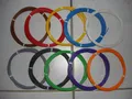 0,5 mm² Kupferlitze Schaltlitze Kabel 10 X 5,0 Meter in 10 Farben