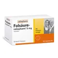 Folsäure-ratiopharm® 5 mg Tabletten: Optimal versorgt bei Folsäuremangel, 100 Tabletten