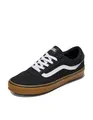 Vans Herren Brooklyn LS Turnschuhe Black and Gum 44.5 EU