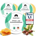 Emma Grün® Pfotenbalsam Hund 2x100ml – Pfotenschutz vor Streusalz, EIS & heißem Asphalt – Pfotenpflege bei trockenen, rissigen Pfoten & Nasen – Hundepfoten Balsam mit Jojoba, Propolis & Bienenwachs