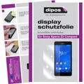 2x Schutzfolie für dipo Sony Xperia Z3 Compact klare Displayschutz Crystalclear