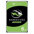 Seagate Barracuda 6TB interne Festplatte HDD, 3.5 Zoll, 5400 U/Min, 256 MB Cache, SATA 6GB/s, silber, Modellnr.: ST6000DM003