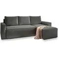 MASSENO Ecksofa mit Schlaffunktion Potaro , grau , Maße (cm): B: 230 H: 85