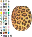 SANILO® WC-Sitz Leopardenfell, Toilettendeckel direkt vom Hersteller, Klodeckel, Klobrille, WC Deckel, Toilettensitz, Toilettenbrille, WC Brille