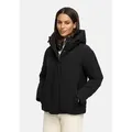 Marikoo Winterjacke Yeminaa warm für den Winter - hinten länger geschnitten schwarz L (40)