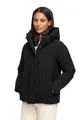 MARIKOO Damen Winterjacke (XS-3XL) - mit Kapuze, gefütterte Außentaschen, Belüftungsschlitze - N113 - Schwarz Größe L - Gr.L