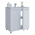 VCM my bath Badmöbel-Set 2-teilig Gilos 914862 weiß 60,0 x 46,0 x 86,0 cm