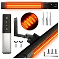Infrarot Heizstrahler 2500W, 9 Stufen, IP65, Montageketten, Fernbedienung, Timer, Elektroheizung RAY, Terrassenheizer Outdoor, Wandheizung, Infrarotheizung, Heizstrahler Terrasse & Innenraum