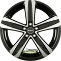 4x Mak Stone 5 black mirror 6.5x16 ET65 - LK5/130 ML78.1 Felge Alu