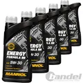 5x 1L MANNOL 7706 ENERGY FORMULA RN 5W30 passend für RN0720 MB266.51 ACEA C4