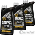 3x 1L MANNOL 7706 ENERGY FORMULA RN 5W30 passend für RN0720 MB266.51 ACEA C4