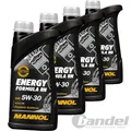 4x 1L MANNOL 7706 ENERGY FORMULA RN 5W30 passend für RN0720 MB266.51 ACEA C4