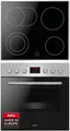 Amica ACHE 9335 E Herd-Set mit Umluft / Backofen mit Kochfeld und Edelstahlrahmen / Timer / Wasserdampf Reinigung