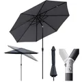 Sekey® 300 cm Sonnenschirm Aluminum Marktschirm Gartenschirm Terrassenschirm Rund UV50+