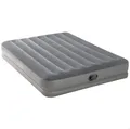 Intex 64114 Luftbett Doppelbett USB Elektropumpe Grau 152x203x30cm