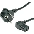 Value 19.99.1118 Strom Verbindungskabel  Schwarz 1.80 m