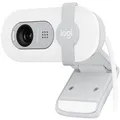Logitech Webcam BRIO 100, 960-001617, weiß, USB-A, mit Mikrofon und Abdeckung, Full-HD (1080p)