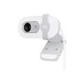 Logitech Brio 100 Webcam weiß mit Privacy Cover Mikrofon Full HD 1080p