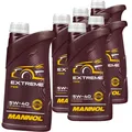 6x1L MANNOL EXTREME 5W40 MOTORÖL passend für RN0710 MB229.5 API SN VW 502.00