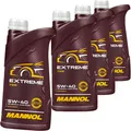 4x1L MANNOL EXTREME 5W40 MOTORÖL passend für RN0710 MB229.5 API SN VW 502.00