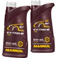 2x1L MANNOL EXTREME 5W40 MOTORÖL passend für RN0710 MB229.5 API SN VW 502.00