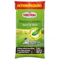 Substral Rasensamen Sport und Spiel, 2kg für 100m² - strapazierfähige Rasensaat-Mischung mit Grünfärbung gegen Vogelfraß