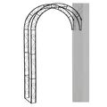 SIENA GARDEN Rosenbogen "Cambridge", B x T x H: x 38 x 61 cm, Metall - schwarz