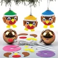 Bastelsets für Rotkehlchen-Weihnachtskugeln (pro Set 6) Bastelaktivitäten zu Weihnachten