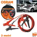 Kabel Start Batterie 200A Osram Mit Klemmen Autos und Motorräder 6V 12V 3M