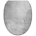 SANILO® WC-Sitz mit Absenkautomatik und Schnellverschluss Beton, Toilettendeckel direkt vom Hersteller, Klodeckel, Klobrille, WC Deckel, WC Brille