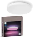 Philips Hue LED Deckenleuchte White & Color Ambience Datura Ø384mm, Abschaltautomatik, Bluetooth, CCT - über Fernbedienung, Dimmfunktion, Einschlafhilfe, Farbsteuerung, Farbwechsel, Memory, nach Trennung vom Netz, Nachtlichtfunktion, RGB, Smart Home, Timerfunktion, Weckerfunktion, dimmbar über Fernbedienung, mehrere Helligkeitsstufen, LED fest integriert, Farbwechsler, RGB, warmweiß - kaltweiß, App- & Sprachsteuerung, Smart Home, Backlight, Farbe & Weiß