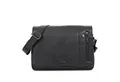 ALMADIH Umhängetasche Leder Umhängetasche DYLAN Ledertasche 15 Zoll Aktentasche braun