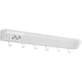 Oktaplex lighting LED Unterbauleuchte Talin 76cm Leuchte mit Steckdose 1635lm 14,8W, LED, warmweiß, 3000K Unterschrankleuchte mit Schalter und Hacken weiß 8,50 cm x 76,00 cm x 8,00 cm